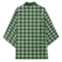 Hunter Green Japanese Palaka Pride Kimono - Polynesian Pride