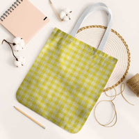 Yellow Japanese Palaka Pride Tote Bag - Polynesian Pride