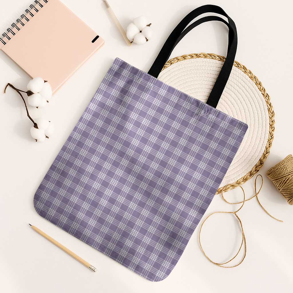 Lavender Japanese Palaka Pride Tote Bag - undefined
