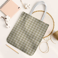 Khaki Japanese Palaka Pride Tote Bag - Polynesian Pride