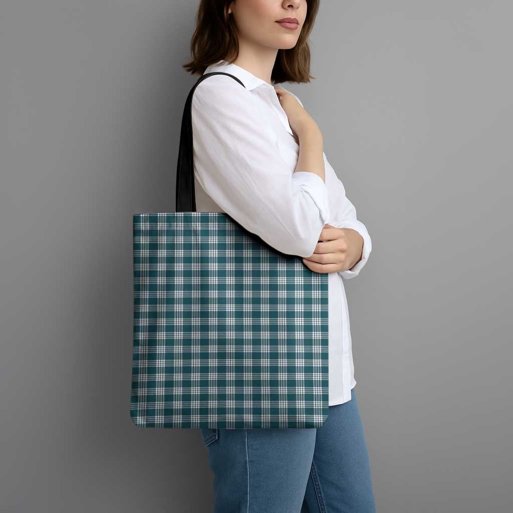 Dark Teal Japanese Palaka Pride Tote Bag - Polynesian Pride
