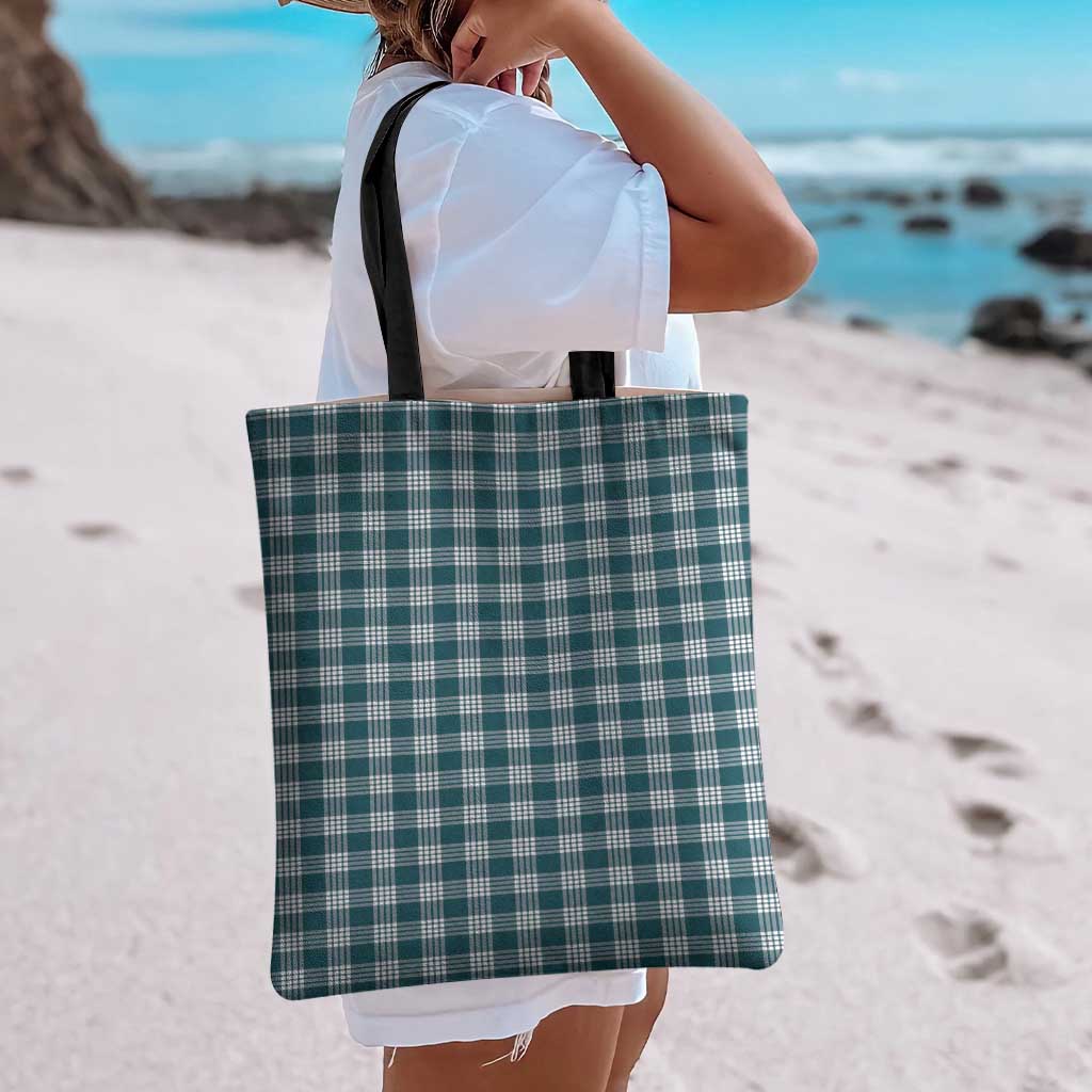 Dark Teal Japanese Palaka Pride Tote Bag - Polynesian Pride