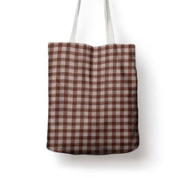Brown Japanese Palaka Pride Tote Bag - Polynesian Pride