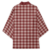 Burgundy Japanese Palaka Pride Kimono - Polynesian Pride
