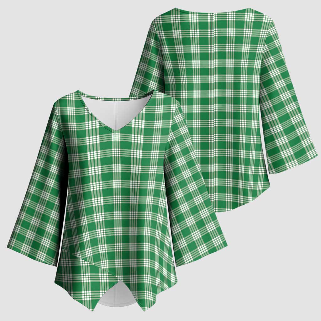 Purple Japanese Palaka Pride Kimono Sleeve Blouse - Polynesian Pride