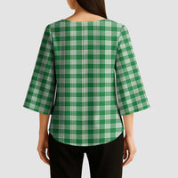 Purple Japanese Palaka Pride Kimono Sleeve Blouse - Polynesian Pride