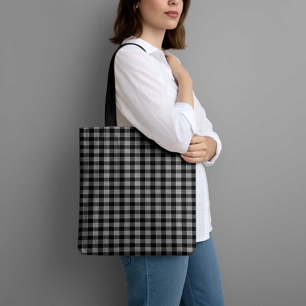 Black Japanese Palaka Pride Tote Bag - Polynesian Pride