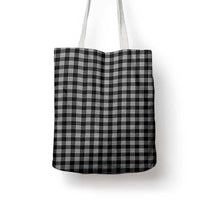 Black Japanese Palaka Pride Tote Bag - Polynesian Pride