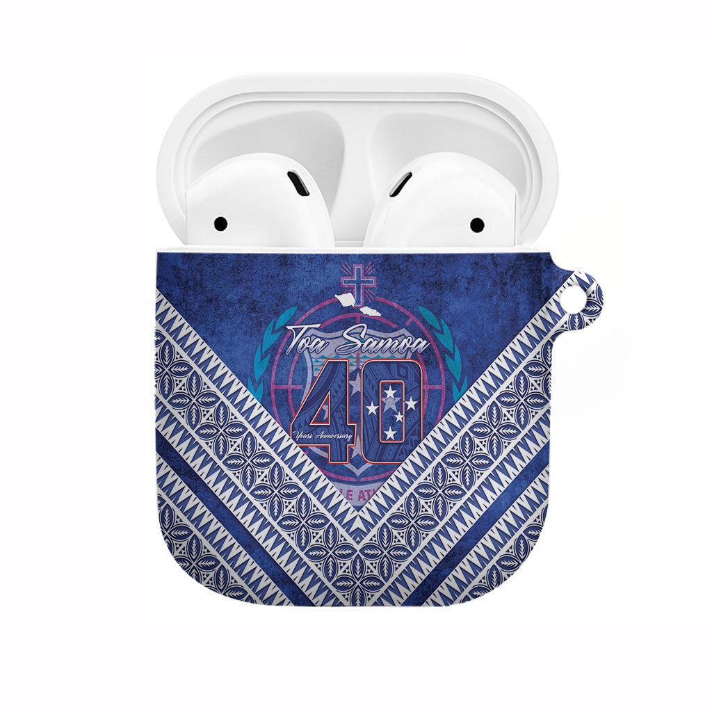 Toa Samoa Rugby AirPods Case 40th Anniversary Samoan Siapo Pattern