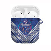 Toa Samoa Rugby AirPods Case 40th Anniversary Samoan Siapo Pattern