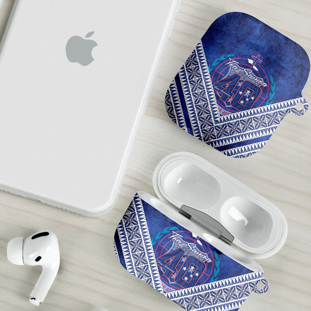 Toa Samoa Rugby AirPods Case 40th Anniversary Samoan Siapo Pattern