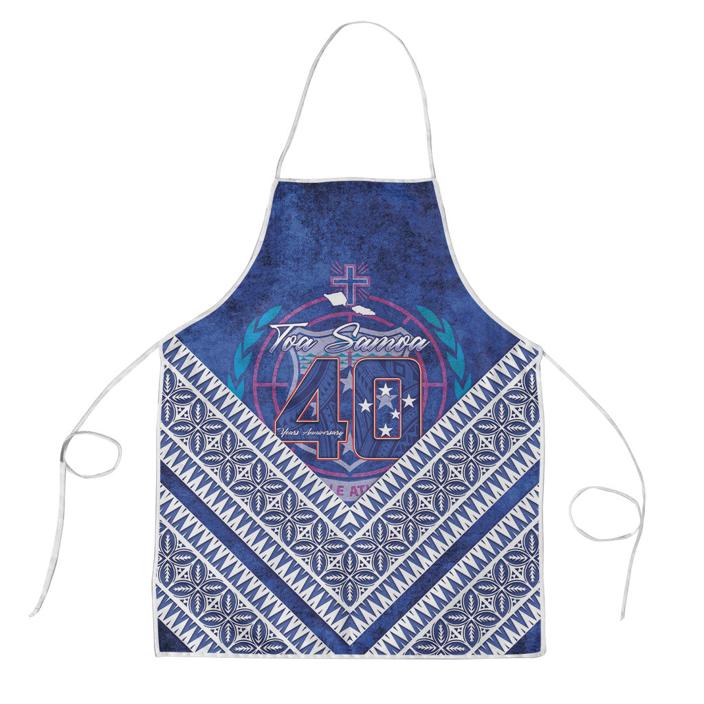 Toa Samoa Rugby Apron 40th Anniversary Samoan Siapo Pattern