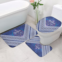 Toa Samoa Rugby Bathroom Set 40th Anniversary Samoan Siapo Pattern LT14 - Polynesian Pride