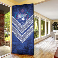 Toa Samoa Rugby Custom Door Cover 40th Anniversary Samoan Siapo Pattern LT14 - Polynesian Pride