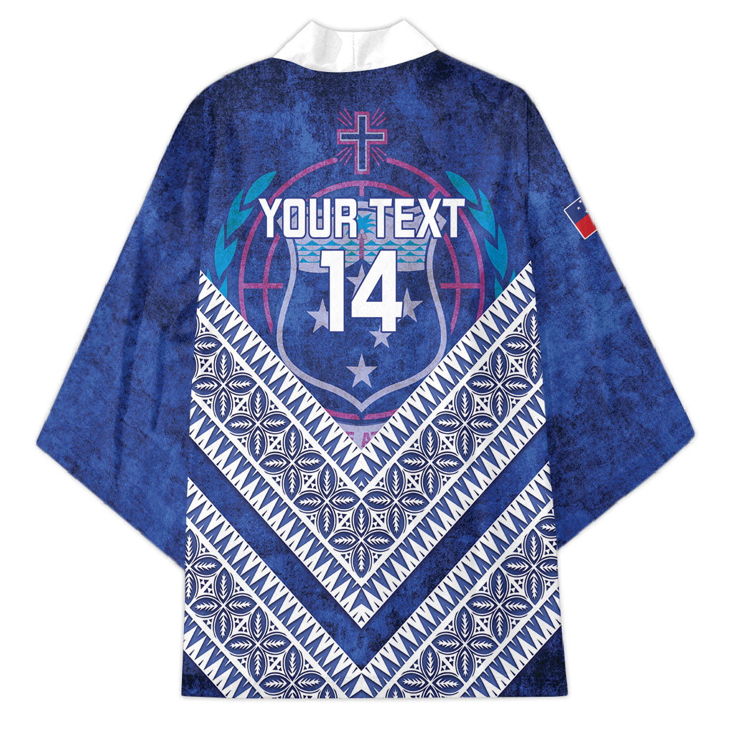Toa Samoa Rugby Custom Kimono 40th Anniversary Samoan Siapo Pattern LT14 - Polynesian Pride