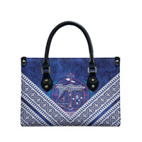 Toa Samoa Rugby Leather Bag 40th Anniversary Samoan Siapo Pattern LT14 - Polynesian Pride