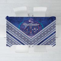 Toa Samoa Rugby Tablecloth 40th Anniversary Samoan Siapo Pattern