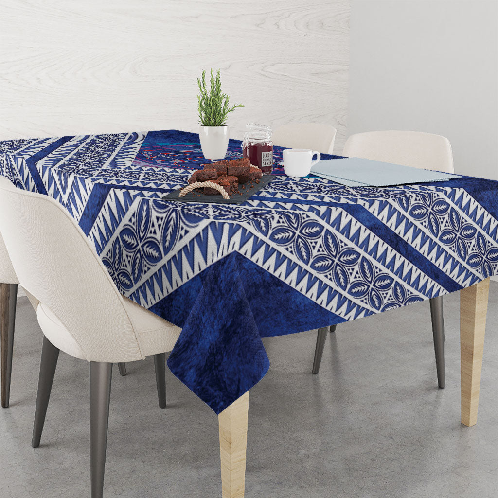 Toa Samoa Rugby Tablecloth 40th Anniversary Samoan Siapo Pattern