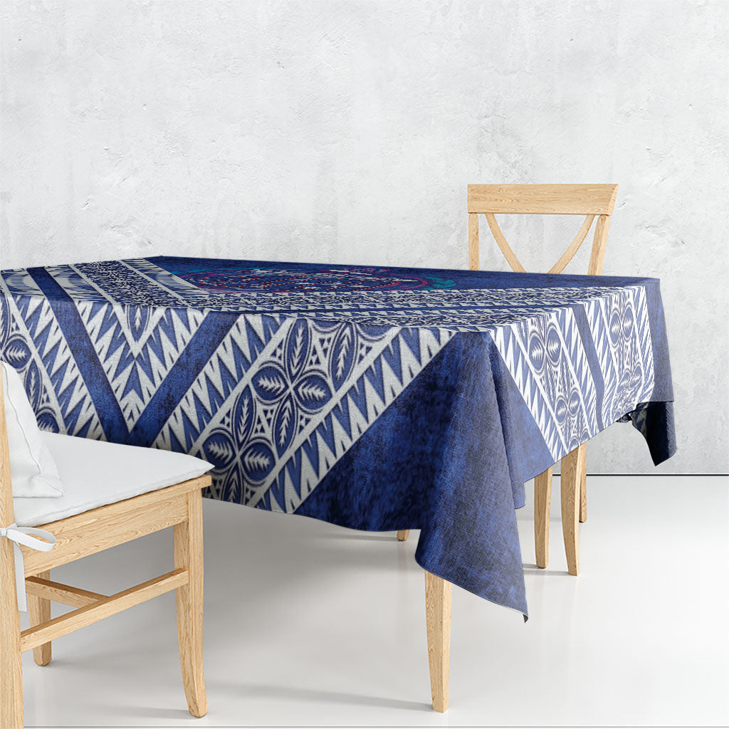 Toa Samoa Rugby Tablecloth 40th Anniversary Samoan Siapo Pattern