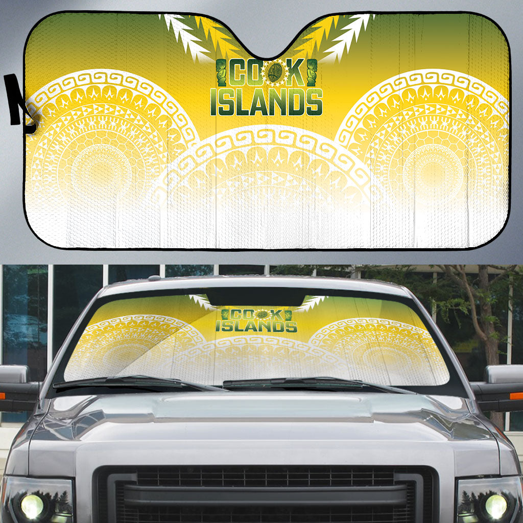 Cook Islands Rugby Auto Sun Shade Come On Kukis