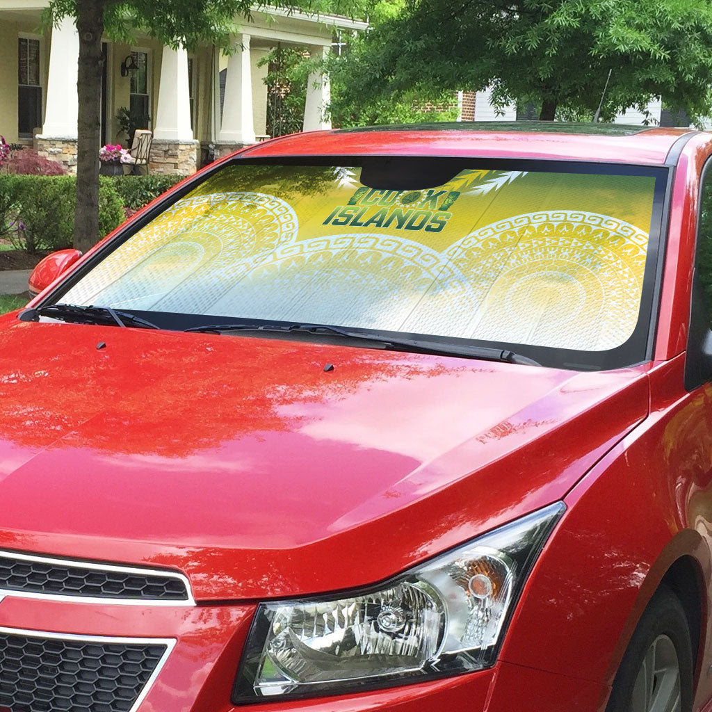 Cook Islands Rugby Auto Sun Shade Come On Kukis