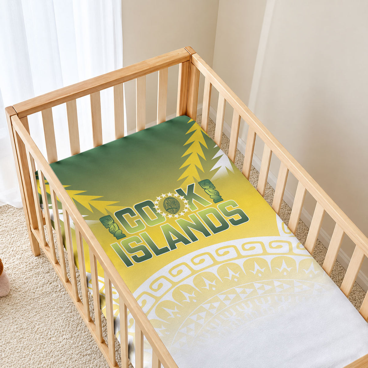 Cook Islands Rugby Baby Bed Cover Come On Kukis LT14 - Polynesian Pride