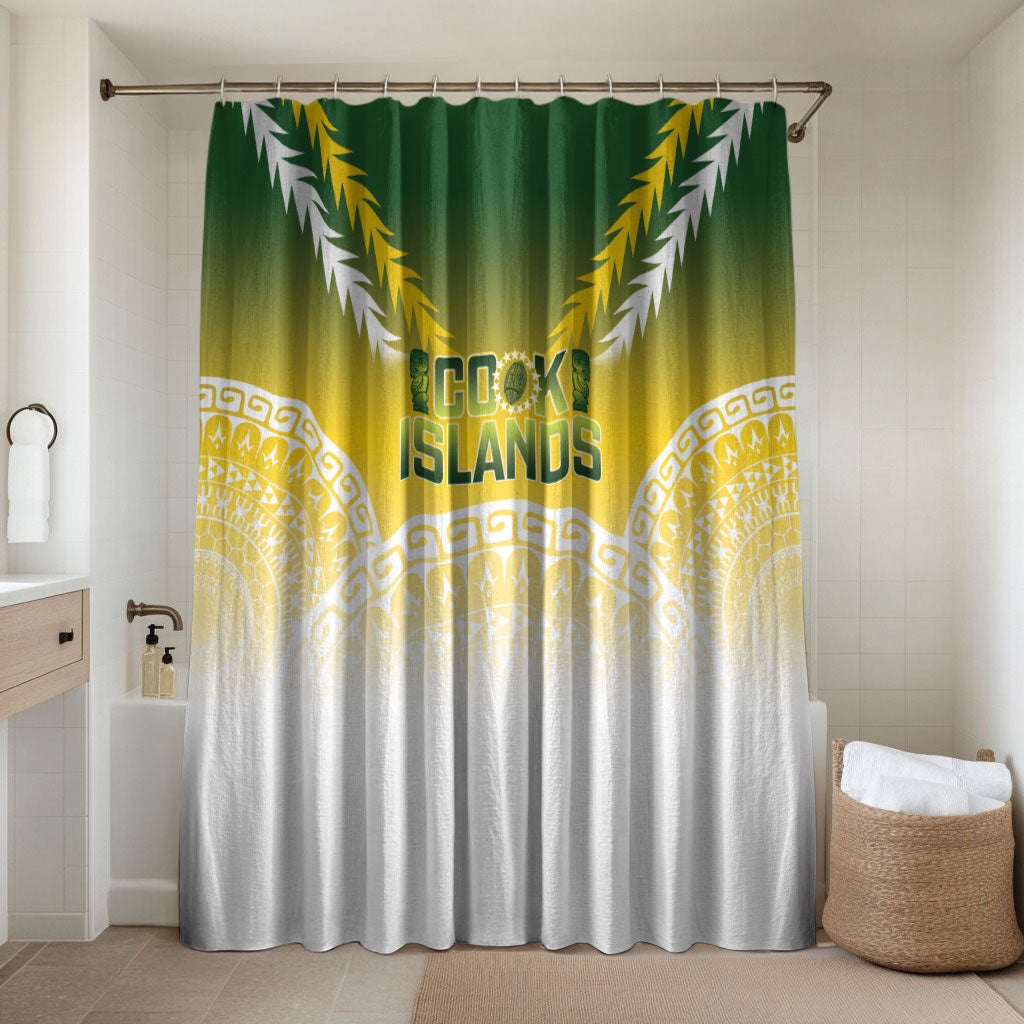 Cook Islands Rugby Bathroom Set Come On Kukis LT14 Shower Curtain Only Multicolor - Polynesian Pride