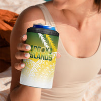 Cook Islands Rugby Custom 4 in 1 Can Cooler Tumbler Come On Kukis LT14 - Polynesian Pride