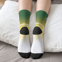 Cook Islands Rugby Custom Crew Socks Come On Kukis LT14 - Polynesian Pride