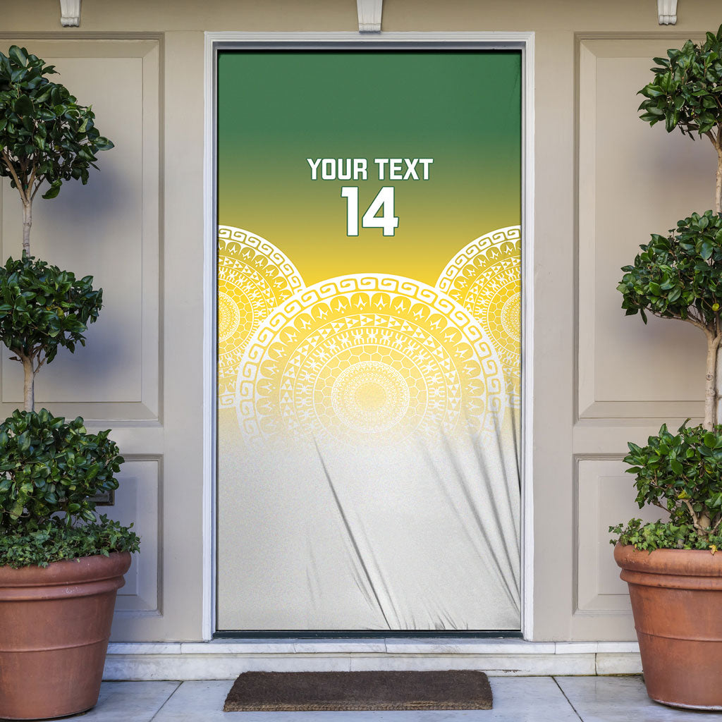 Cook Islands Rugby Custom Door Cover Come On Kukis LT14 Multicolor - Polynesian Pride