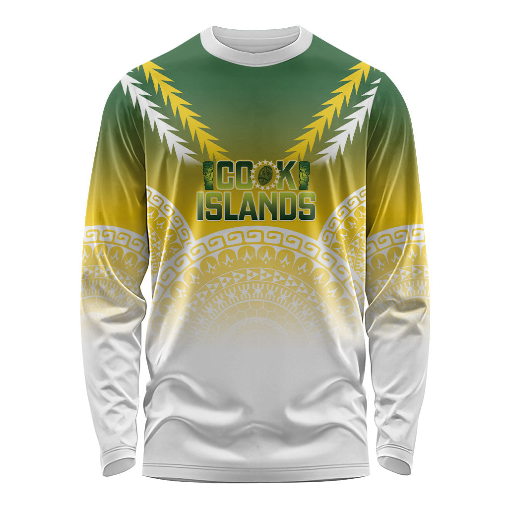 Cook Islands Rugby Custom Long Sleeve Shirt Come On Kukis