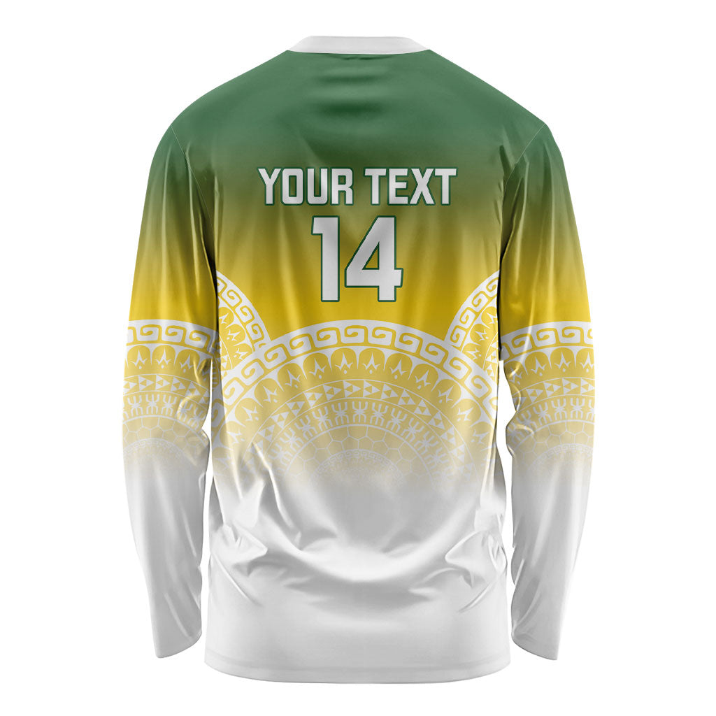 Cook Islands Rugby Custom Long Sleeve Shirt Come On Kukis
