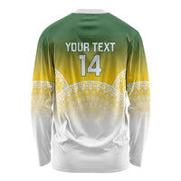 Cook Islands Rugby Custom Long Sleeve Shirt Come On Kukis