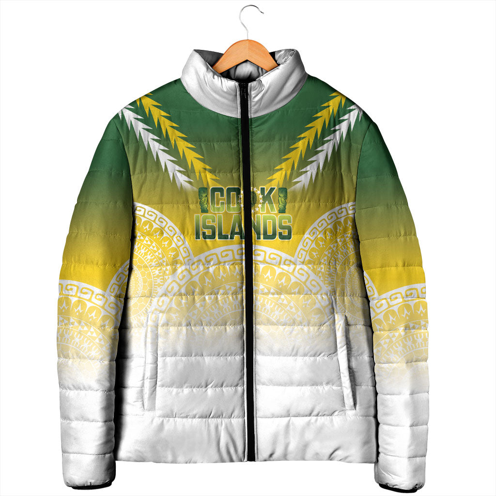 Cook Islands Rugby Custom Padded Jacket Come On Kukis
