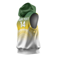 Cook Islands Rugby Custom Sleeveless Hoodie Come On Kukis LT14 - Polynesian Pride