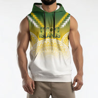 Cook Islands Rugby Custom Sleeveless Hoodie Come On Kukis LT14 - Polynesian Pride