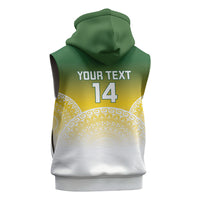 Cook Islands Rugby Custom Sleeveless Zip Hoodie Come On Kukis LT14 - Polynesian Pride