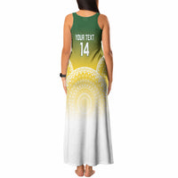 Cook Islands Rugby Custom Tank Maxi Dress Come On Kukis LT14 - Polynesian Pride