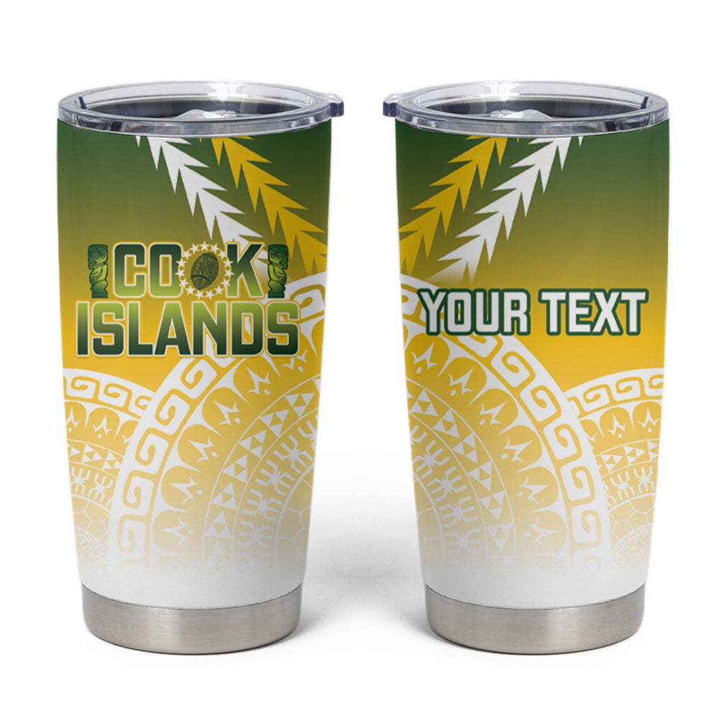 Cook Islands Rugby Custom Tumbler Cup Come On Kukis