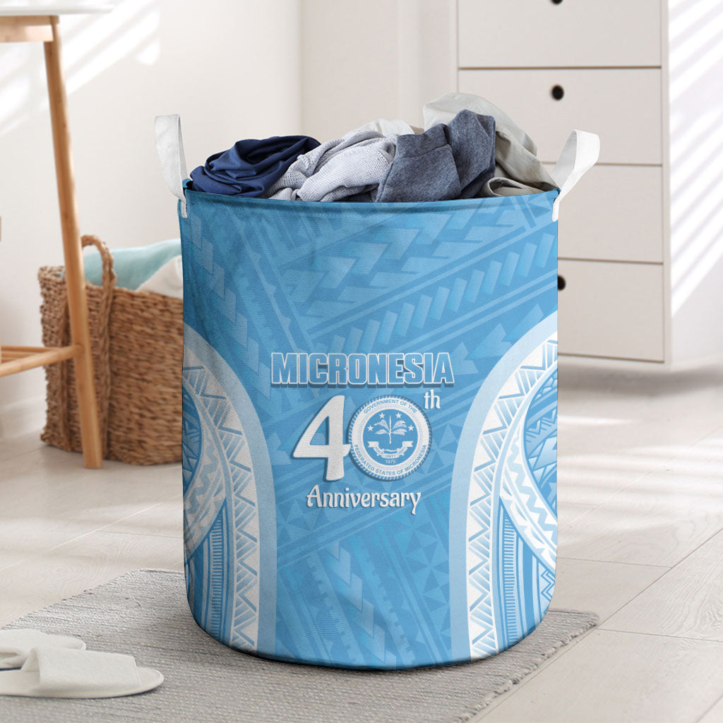 Federated States of Micronesia Independence Day Laundry Basket FSM 40th Anniversary Proud