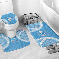 Federated States of Micronesia Independence Day Bathroom Set FSM 40th Anniversary Proud LT14 Mat Set Only (3 pcs) One Size Blue - Polynesian Pride