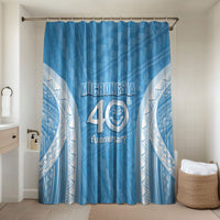 Federated States of Micronesia Independence Day Bathroom Set FSM 40th Anniversary Proud LT14 Shower Curtain Only Blue - Polynesian Pride