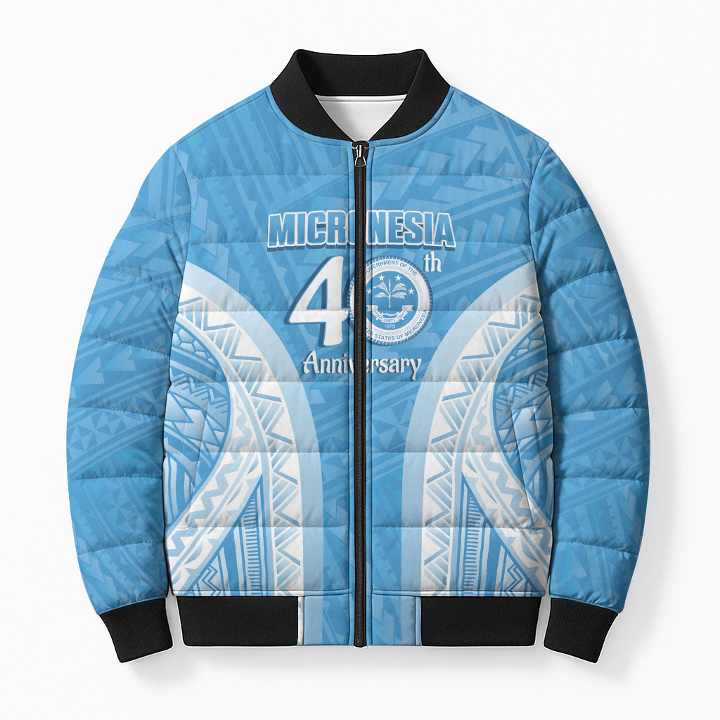 Federated States of Micronesia Independence Day Bomber Puffer Jacket FSM 40th Anniversary Proud