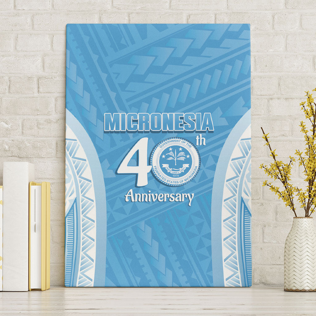 Federated States of Micronesia Independence Day Canvas Wall Art FSM 40th Anniversary Proud