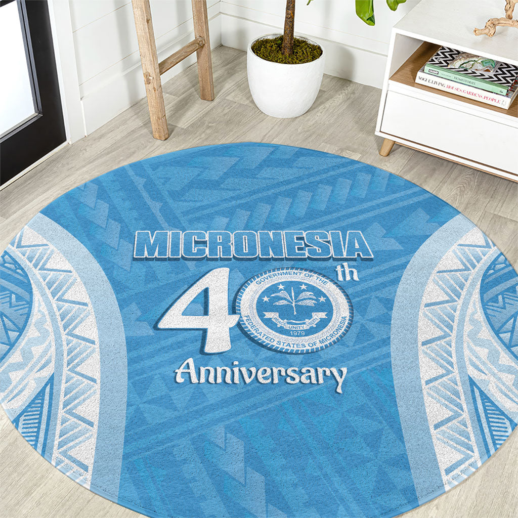 Federated States of Micronesia Independence Day Round Carpet FSM 40th Anniversary Proud