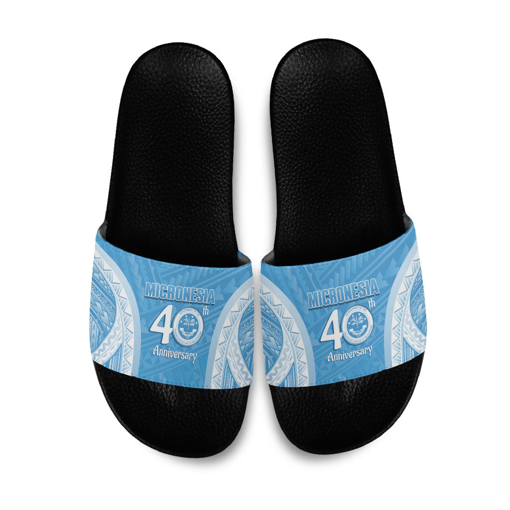 Federated States of Micronesia Independence Day Slide Sandals FSM 40th Anniversary Proud