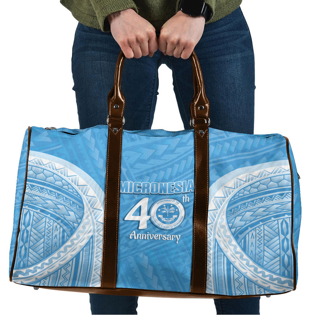 Federated States of Micronesia Independence Day Travel Bag FSM 40th Anniversary Proud LT14 Blue - Polynesian Pride