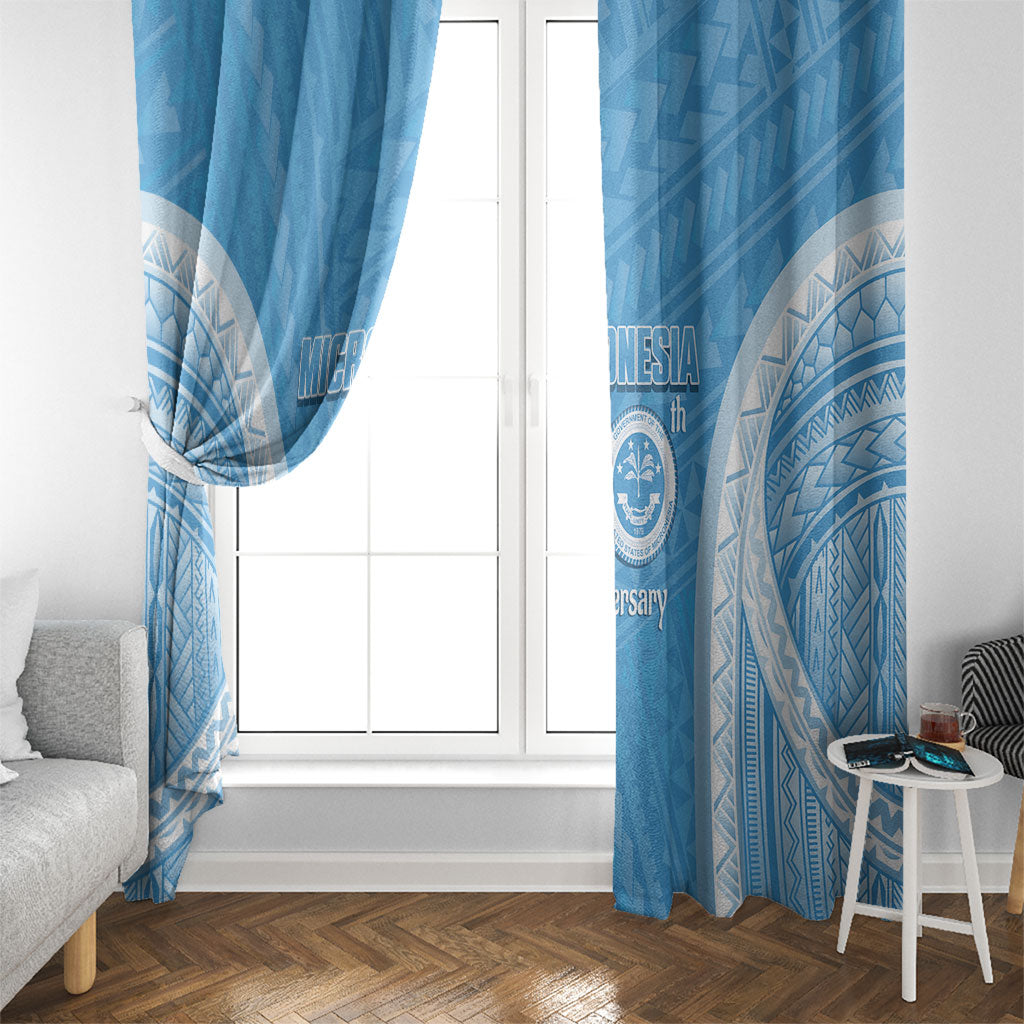 Federated States of Micronesia Independence Day Window Curtain FSM 40th Anniversary Proud LT14 - Polynesian Pride