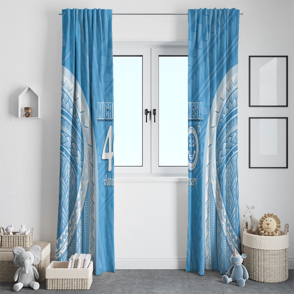 Federated States of Micronesia Independence Day Window Curtain FSM 40th Anniversary Proud LT14 - Polynesian Pride