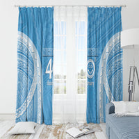 Federated States of Micronesia Independence Day Window Curtain FSM 40th Anniversary Proud LT14 - Polynesian Pride
